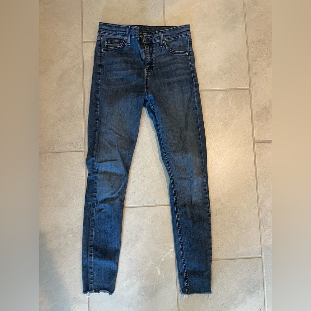 Topshop High Rise Blue Jeans